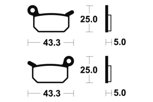 Bremsbeläge TECNIUM MO294 Sintermetall