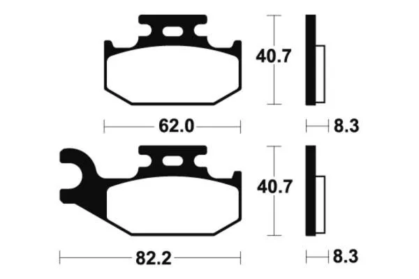 Bremsbeläge TECNIUM MO336 Sintermetall