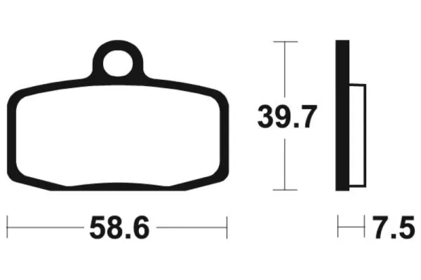 Bremsbeläge TECNIUM MO385 Sintermetall