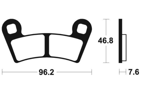 Bremsbeläge TECNIUM MO398 Sintermetall