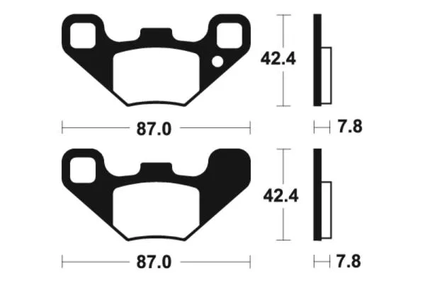 Bremsbeläge TECNIUM MO405 Sintermetall