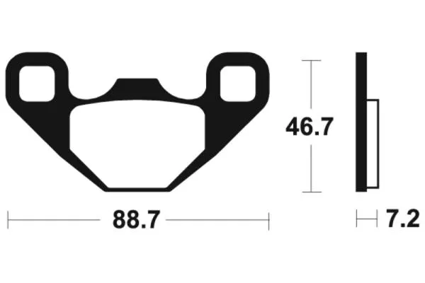 Bremsbeläge TECNIUM MO406 Sintermetall