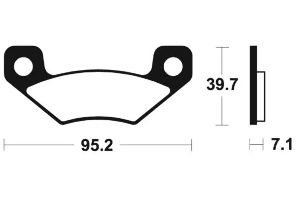 Bremsbeläge TECNIUM MO408 Sintermetall