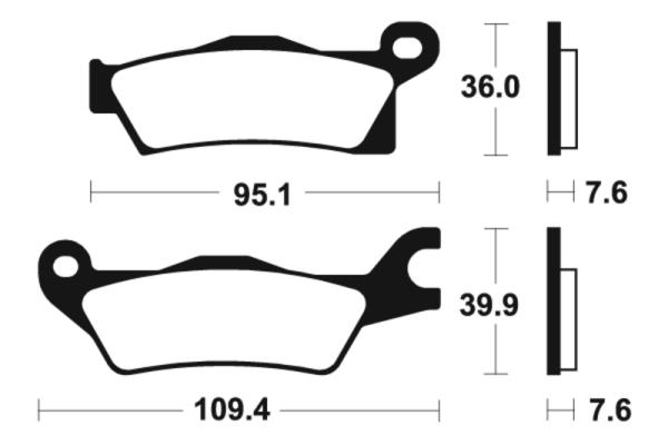 Bremsbeläge TECNIUM MO411 Sintermetall