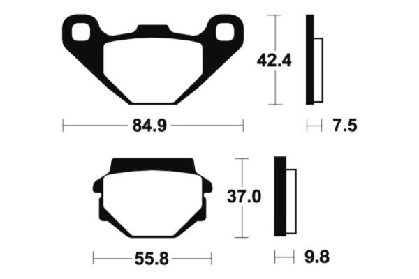 Bremsbeläge TECNIUM MO46 Sintermetall