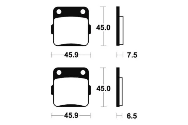 Bremsbeläge TECNIUM MO62 Sintermetall