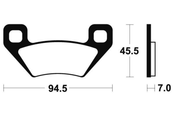 Bremsbeläge TECNIUM MOA322 Sintermetall