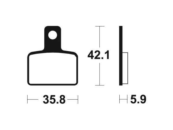 Bremsbeläge TECNIUM MOR395 Sintermetall