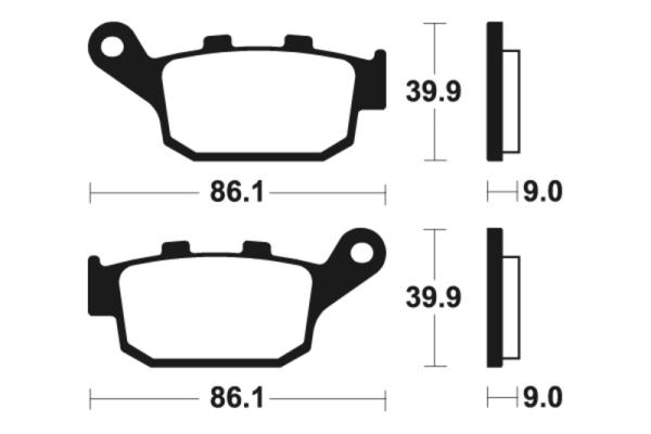 Bremsbeläge TECNIUM MR 381 Sintermetall