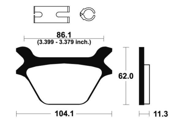 Bremsbeläge TECNIUM MR169 Sintermetall