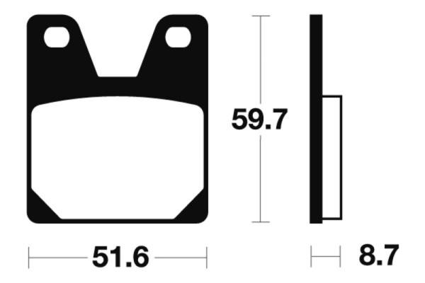 Bremsbeläge TECNIUM MR233 Sintermetall