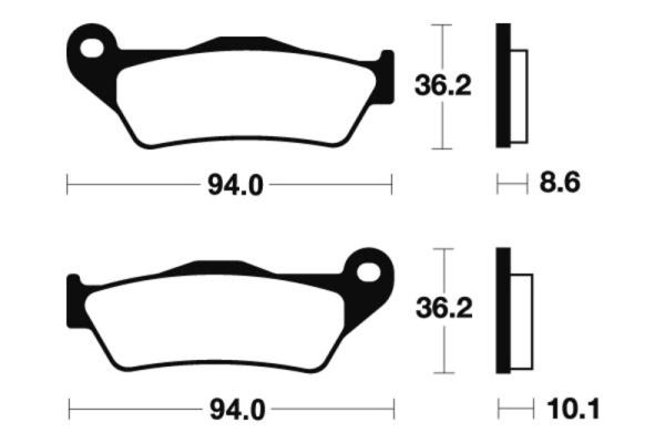 Bremsbeläge TECNIUM MR242 Sintermetall