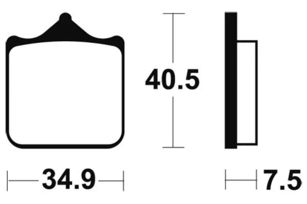 Bremsbeläge TECNIUM MRR262 Sintermetall