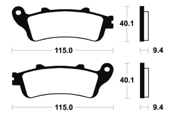 Bremsbeläge TECNIUM MSS222 Sintermetall