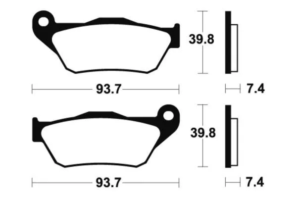 Bremsbeläge TECNIUM MSS337 Sintermetall