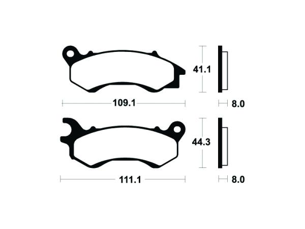 Bremsbeläge TECNIUM MSS373 Sintermetall