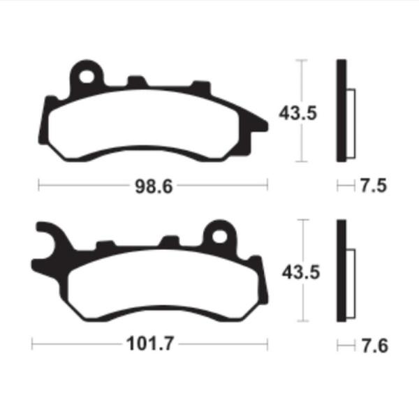 Bremsbeläge TECNIUM Organisch MA464