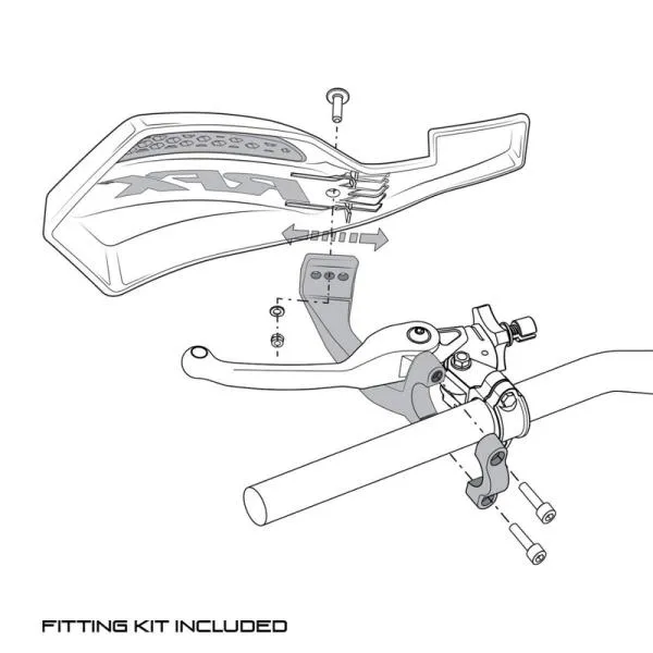 Handschutz RFX Serie 1 Gelb + Montagesatz