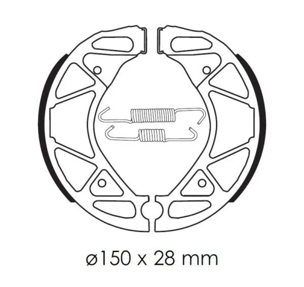 Bremsbacken TECNIUM BA209 Organisch