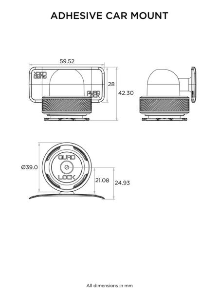 QUAD LOCK MAG Armaturenbrett Telefonhalterung