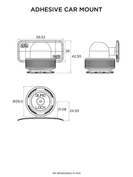 QUAD LOCK MAG Armaturenbrett Telefonhalterung