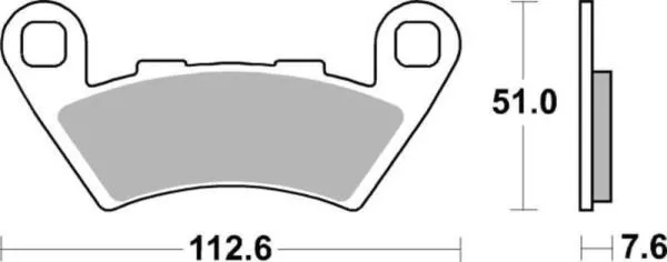 Bremsbeläge TECNIUM MF444 Sintermetall