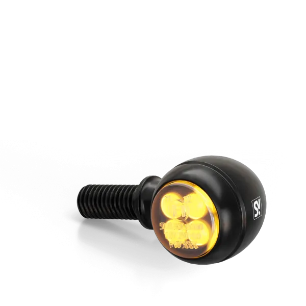 LED Blinker SHIN YO CIRCULA-S, schwarz, E-geprüft