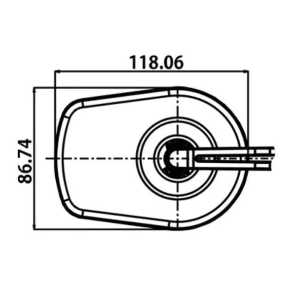 Lenkerspiegel D-MIRROR 5 schwarz mit M10 Gewinde