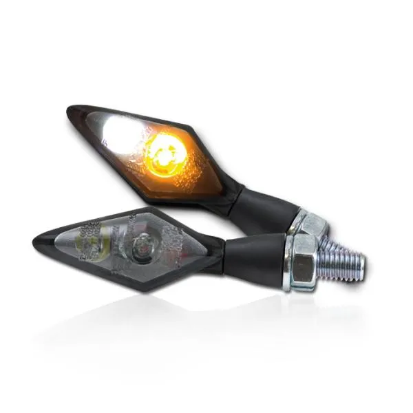 LED Blinker SPARK mit Positionslicht, schwarz, E-geprüft