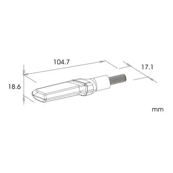 LED Lauflichtblinker VETRO