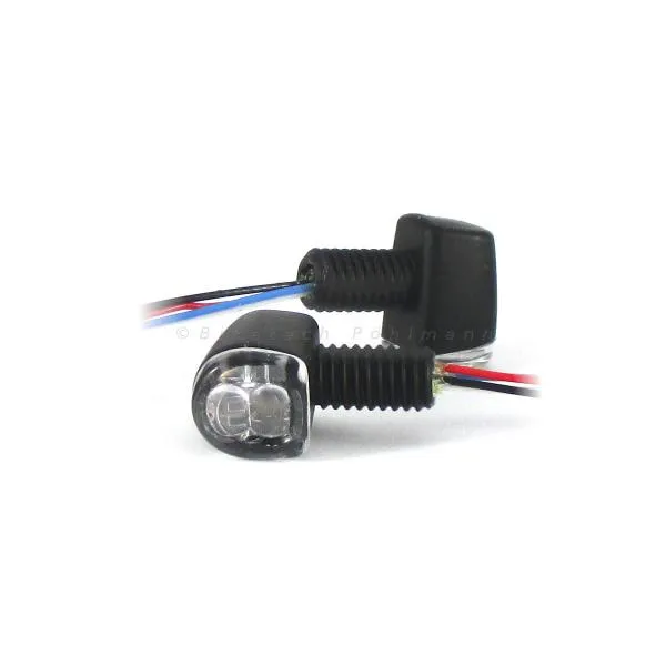 SMD Blinker Fly schwarz mit Rücklicht und Bremslicht klar