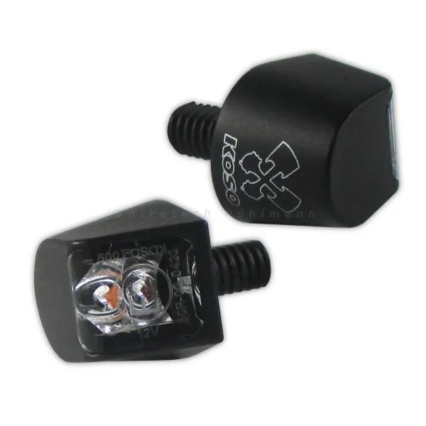 SMD Blinker SKEW schwarz mit Rücklicht und Bremslicht klar