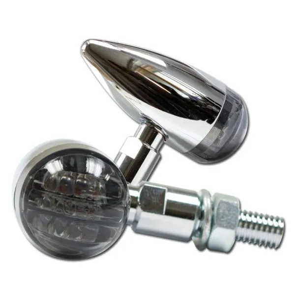 LED Blinker BULLET, chrom