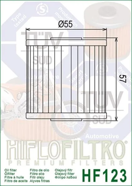 Ölfilter HIFLOFILTRO HF123