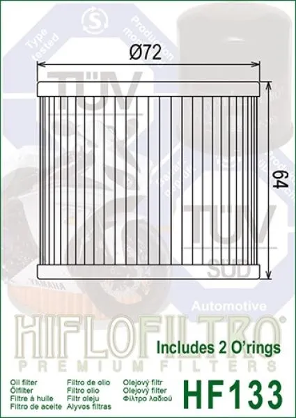 Ölfilter HIFLOFILTRO HF133