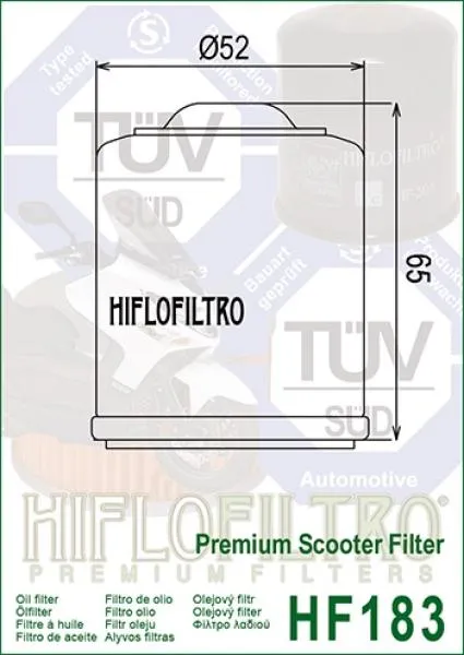 Ölfilter HIFLOFILTRO HF183