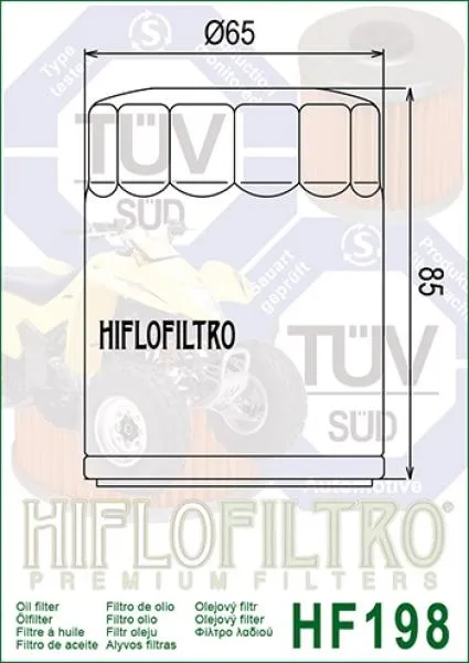 Ölfilter HIFLOFILTRO HF198