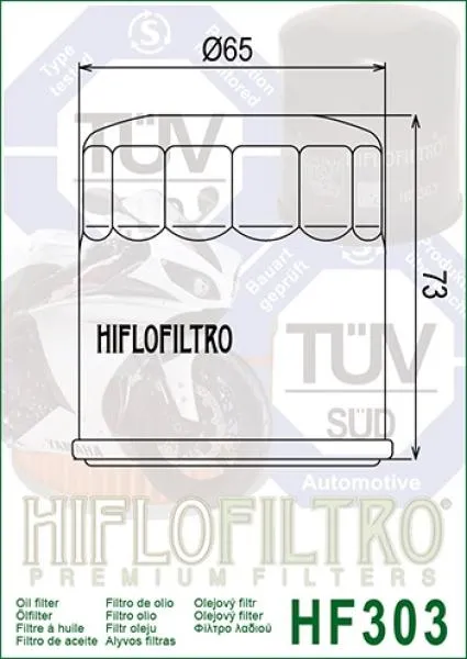 Ölfilter Hiflo Ölfilter HIFLOFILTRO HF303