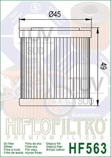 Ölfilter HIFLOFILTRO HF563