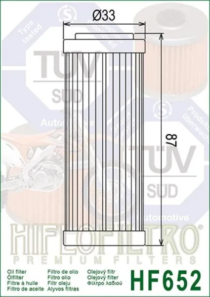 Ölfilter HIFLOFILTRO HF652