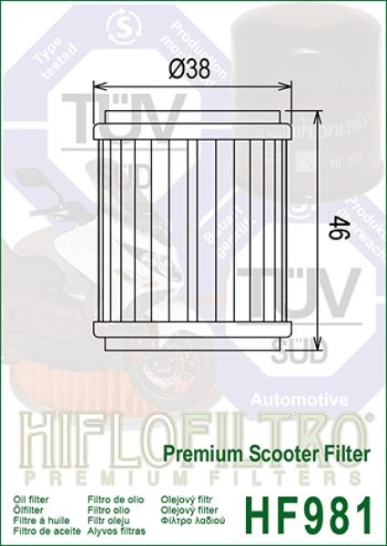 Ölfilter HIFLOFILTRO HF981