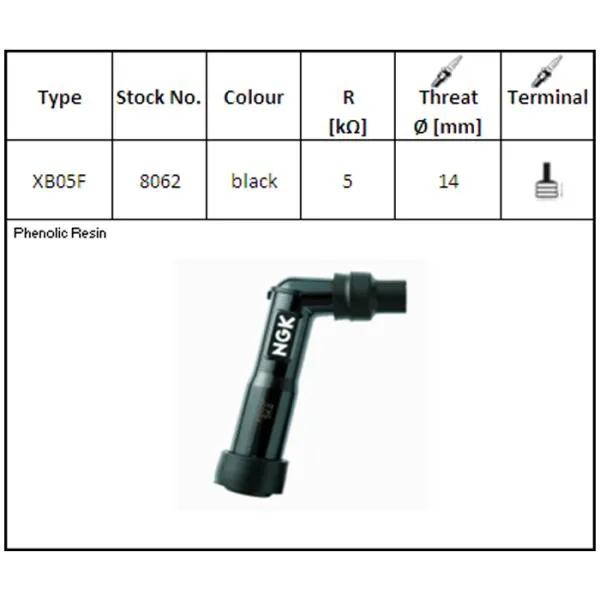 Zündkerzenstecker NGK XB05F (8062)