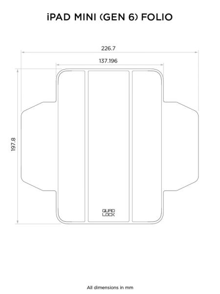 Tablet Folio QUAD LOCK - iPad Mini (6. Generation)